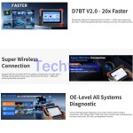 XTOOL D7BT V2.0  Car Diagnostic Tools All System 36+ Functions
